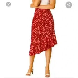 A New Day Leopard Print Midi Skirt – XXL, Asymmetrical with Tie Waist cheetah